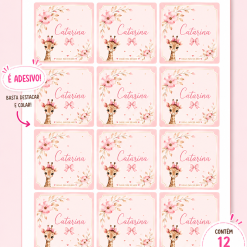 Rótulo Adesivo 4,5 cm Personalizado