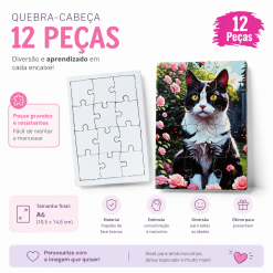 Quebra-Cabeça Personalizado 12 Peças