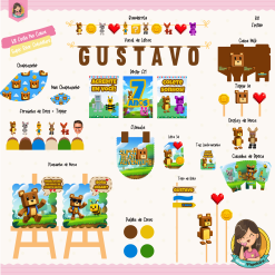 Kit Festa na Caixa Super Bear Adventure