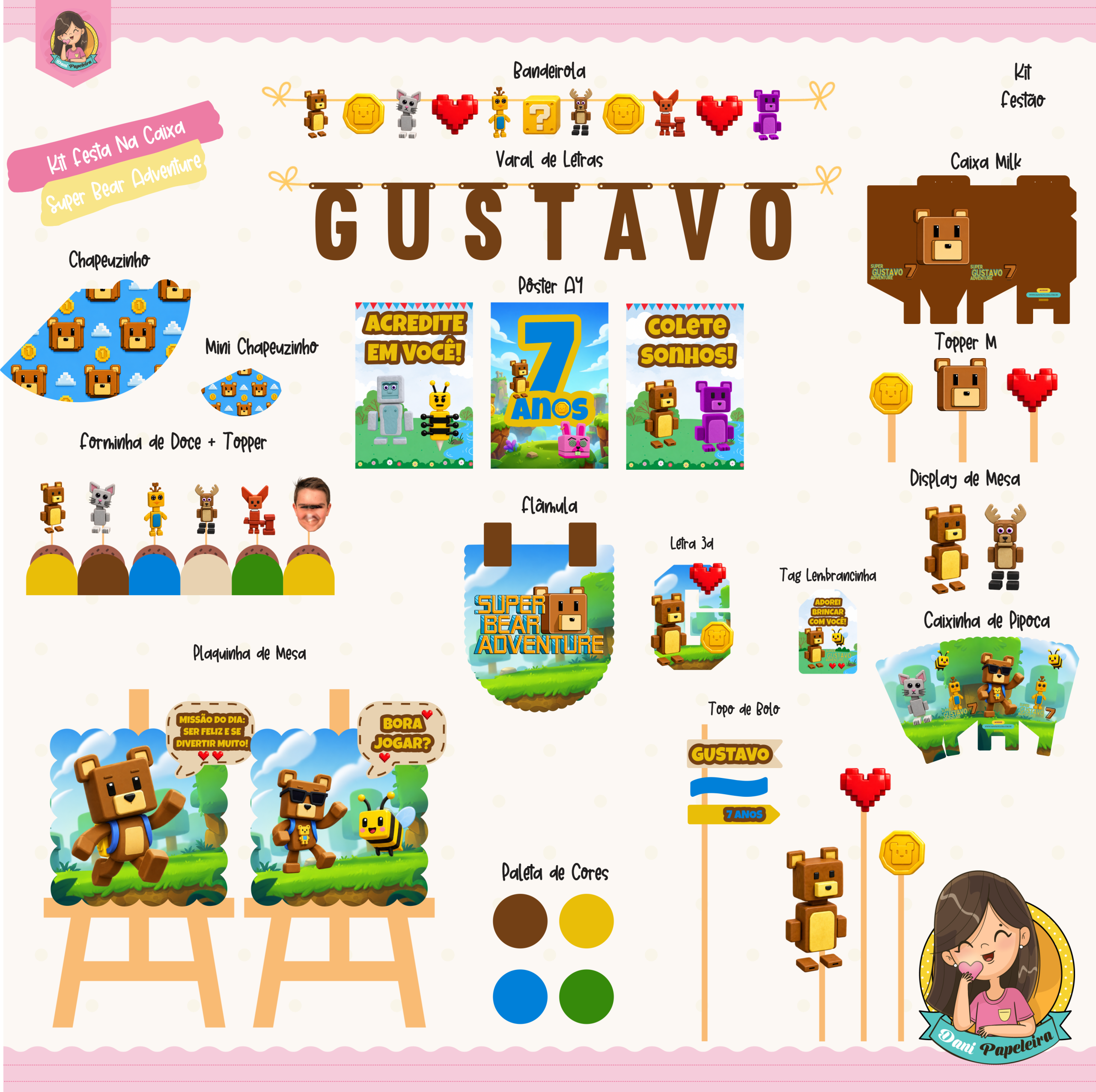 Kit Festa na Caixa Super Bear Adventure